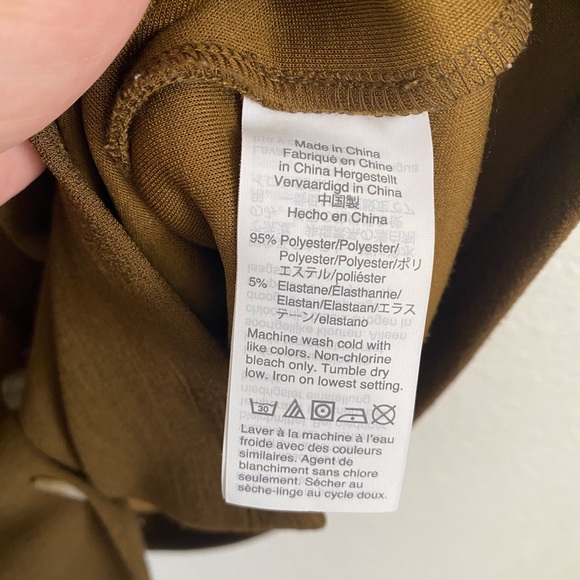 MADEWELL ARMY GREEN BUTTON DOWN DRESS - Picture 5 of 6